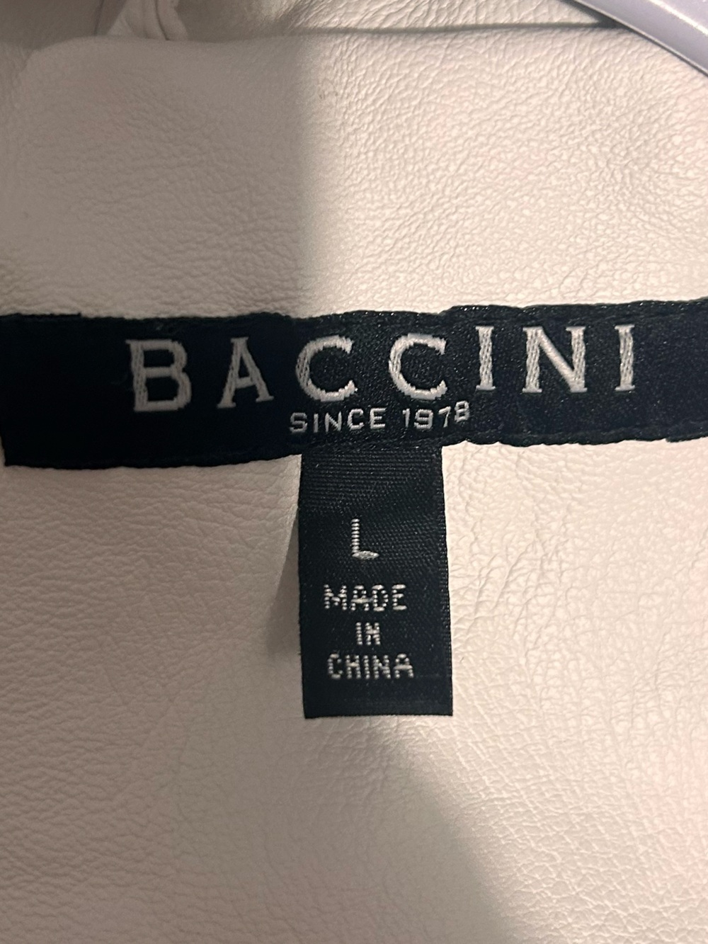 Baccini  faux leather jacket size large - Picture 8 of 10